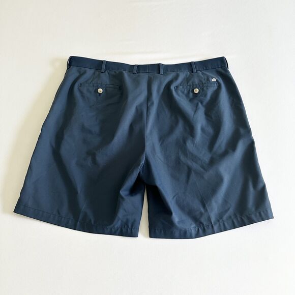 Peter Millar Wicking Performance Golf Shorts Blue Navy Size 42 Moisture Wicking - Picture 2 of 10